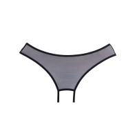 Adore Wild Nite Open Back Panty Black