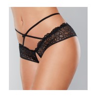 Adore Crayzee Open Panty - Black