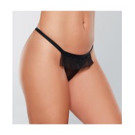 Adore Black Tie Open Bow Back Panty