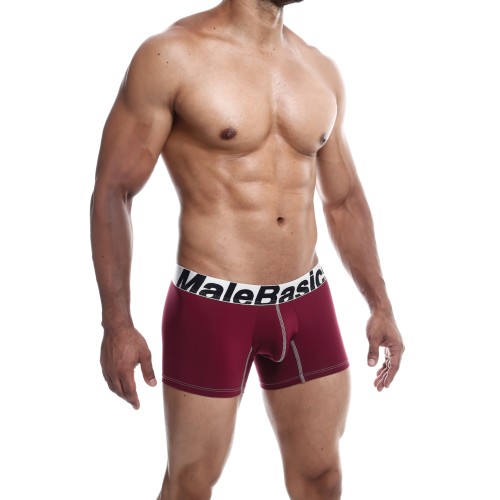 Male Basics Performance Boxer Burgundy SM