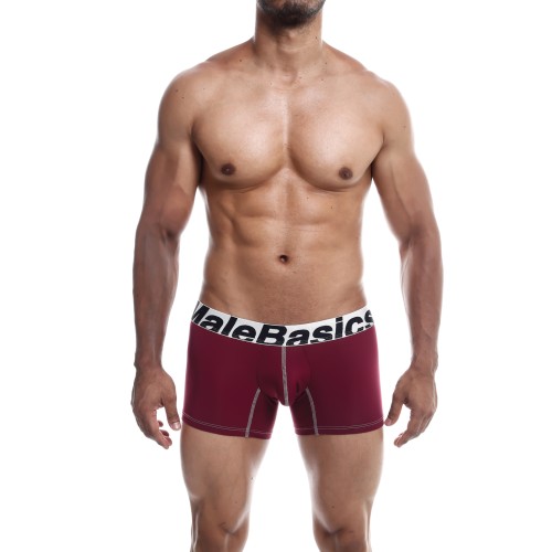 Male Basics Performance Boxer Burgundy SM