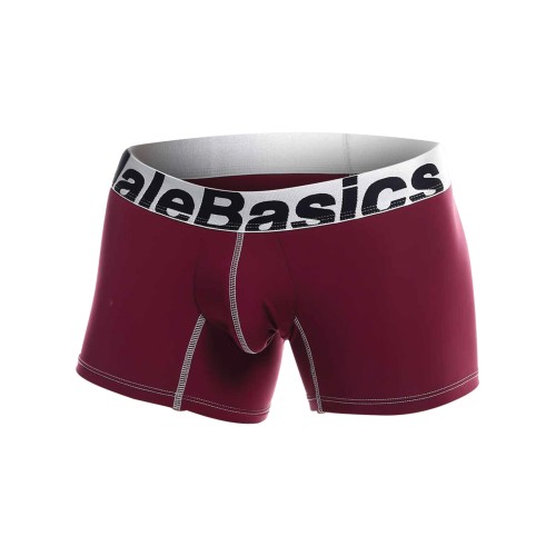 Male Basics Performance Boxer Burgundy SM