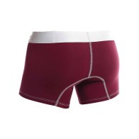 Male Basics Performance Boxer Burgundy SM