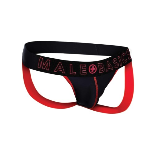 Jockstrap Neón Rojo de Malebasics para Máximo Confort y Estilo