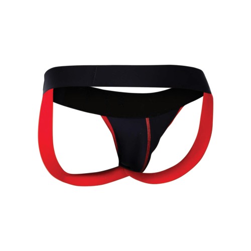 Male Basics Neon Red Jockstrap for Ultimate Comfort and Style