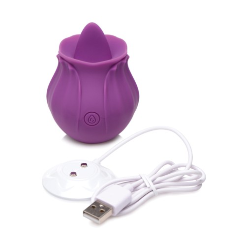 Estimulador de Lengua Inmi Bloomgasm Wild Violet 10X Púrpura