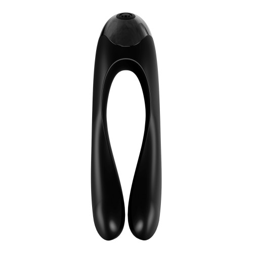 Satisfyer Candy Cane Finger Vibrator Black - Versatile Pleasure