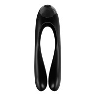 Satisfyer Candy Cane Finger Vibrator Black - Versatile Pleasure