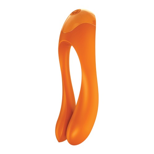 Satisfyer Candy Cane Finger Vibrator Orange