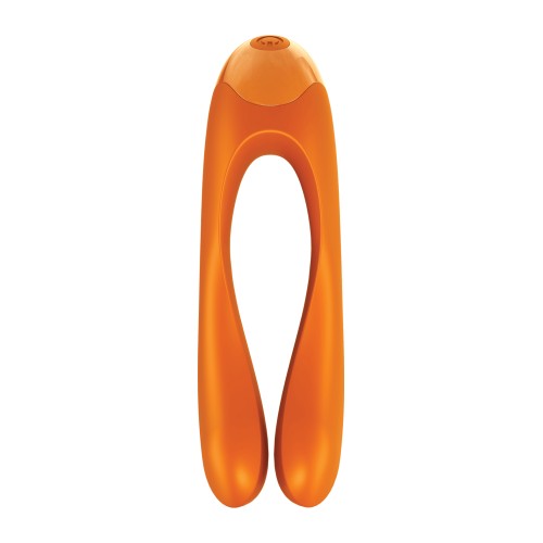 Satisfyer Candy Cane Finger Vibrator Orange