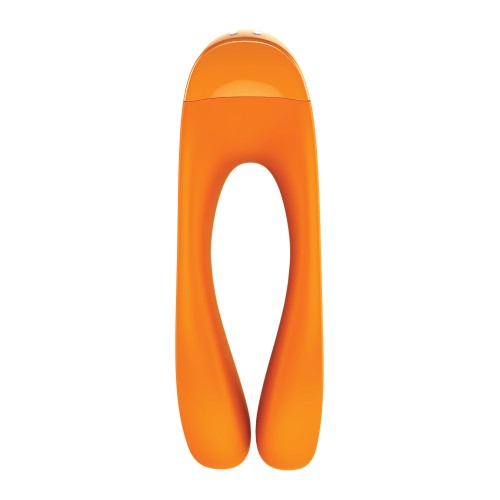 Satisfyer Candy Cane Finger Vibrator Orange