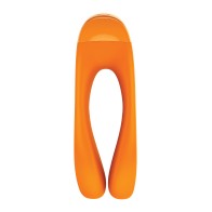 Satisfyer Candy Cane Finger Vibrator Orange