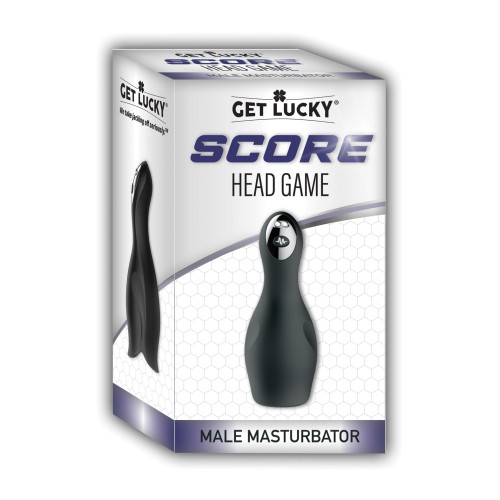 Get Lucky Score Head Game Masturbator - Black