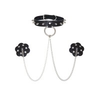 Choker de Cadena Neva Nude Burlesque Slave 4 U - Negro