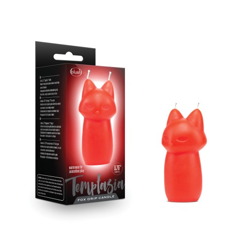 Blush Temptasia Fox Drip Candle - Red