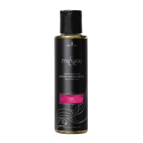 Sensuva Me & You Massage Oil - Berry Flirty