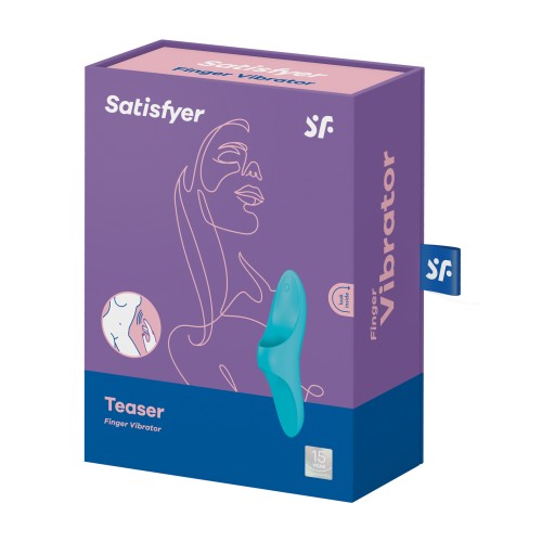 Satisfyer Teaser Finger Vibrator - Light Blue