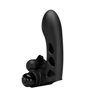 Pretty Love Orlando Finger Sleeve Vibrator Black