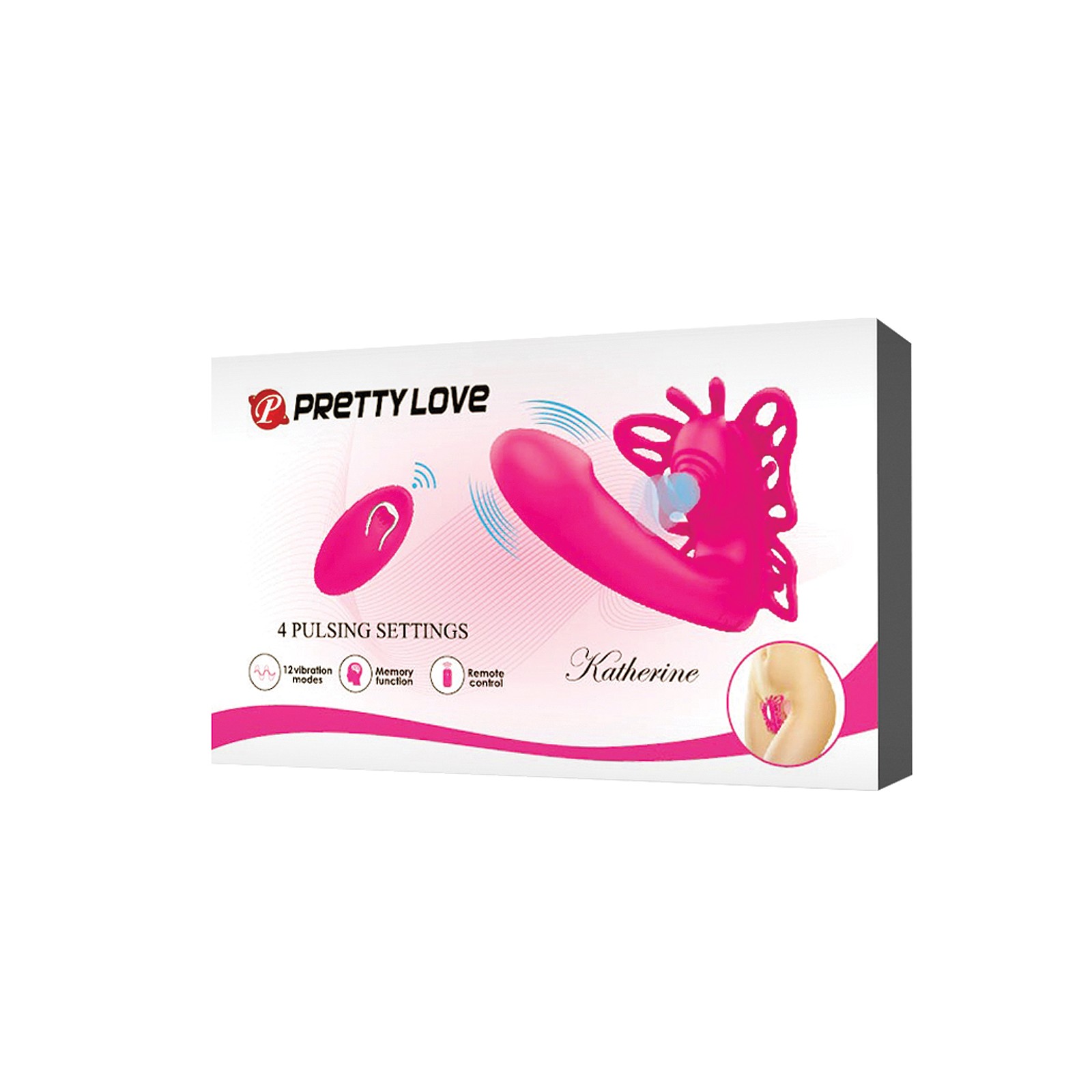 Pretty Love Katherine - Wearable Butterfly Vibrator Fuchsia