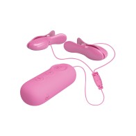 Vibrating Nipple Clip - Pretty Love Romantic Wave II