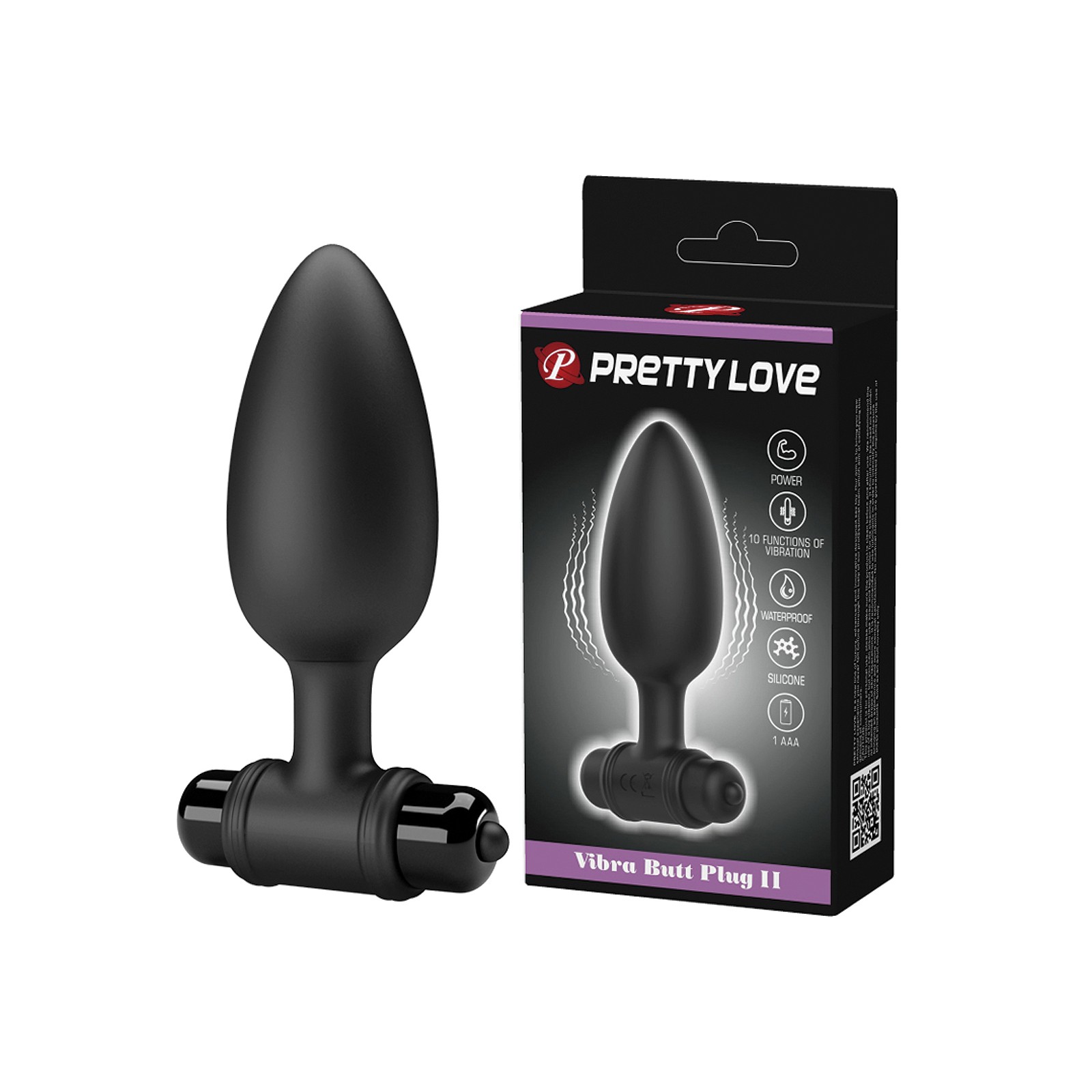 Características del Pretty Love Vibrating Butt Plug II