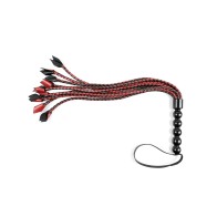 Saffron Braided Flogger Red Black