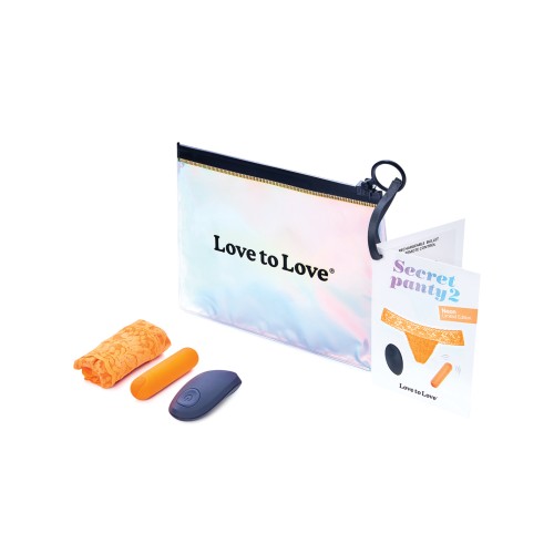 Vibrador de Panty Love to Love Secret 2 Naranja Neón para Placer Discreto