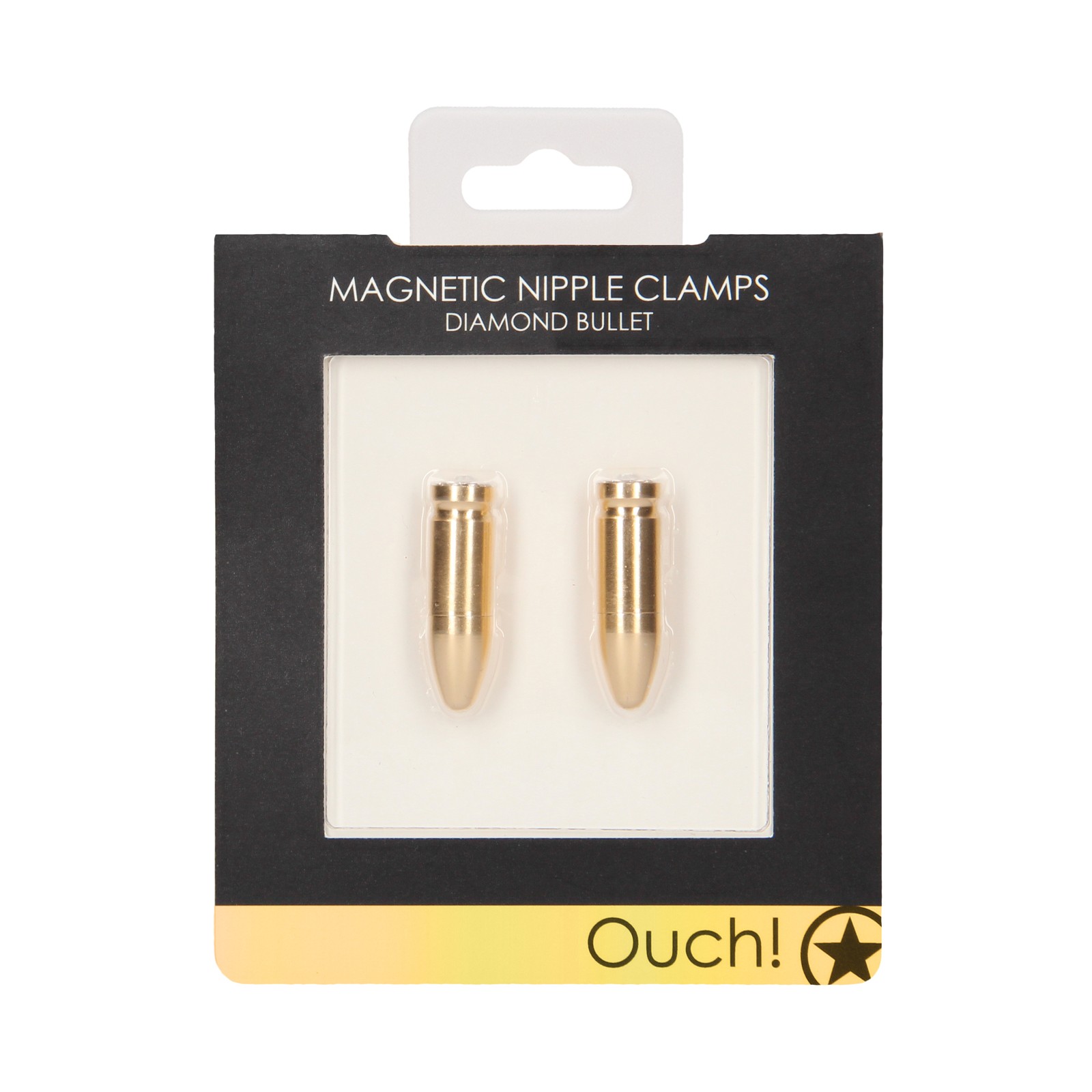 Gold Magnetic Nipple Clamps Ouch Bullet