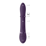 Vibrator de Conejito G-Spot Shots Vive Halo - Púrpura