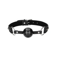 Ball Gag Transpirable con Diamantes Shots Ouch Negro