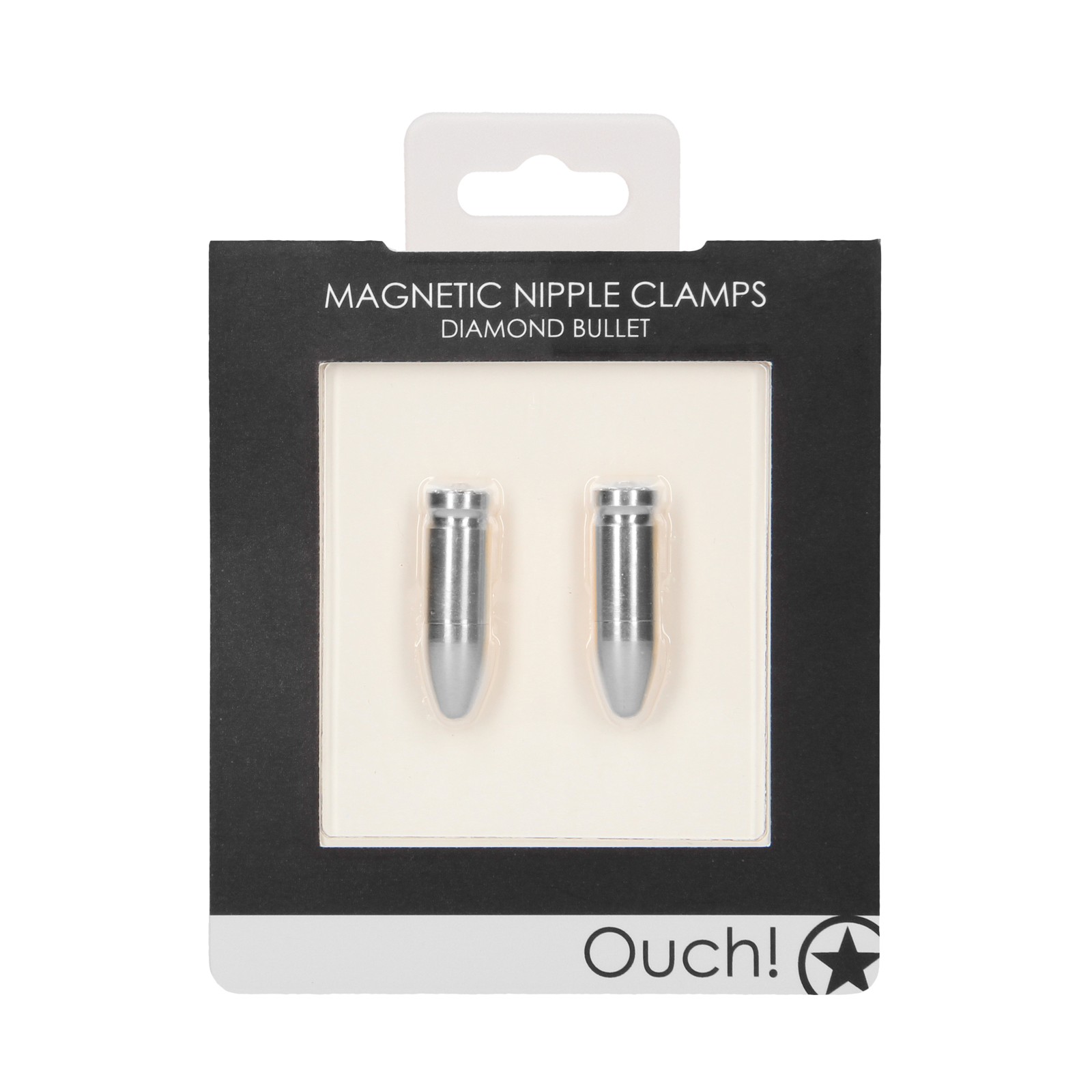 Shots Ouch Magnetic Nipple Clamps - Silver