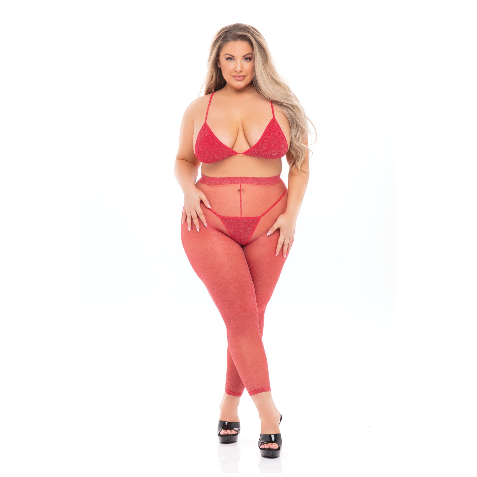 Pink Lipstick Tall Order Bra Top & Leggings - Stylish Outfit