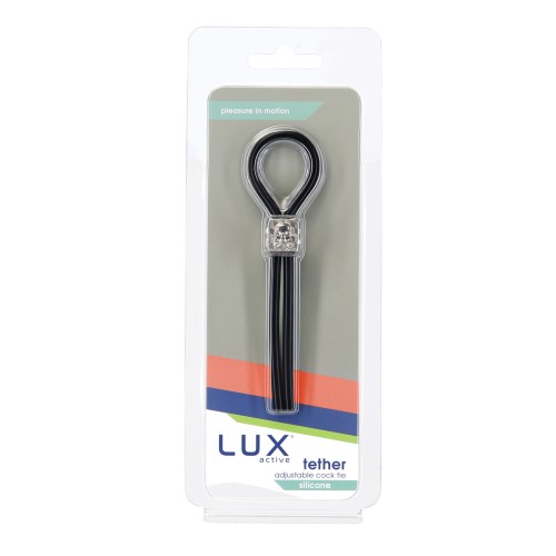 Lux Active Tether Adjustable Cock Tie Black