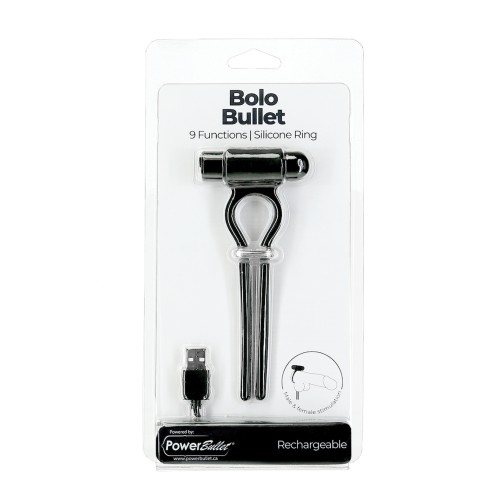 Bolo Bullet Adjustable Vibrating Cock Tie - Versatile Pleasure