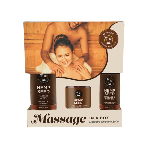 Earthly Body Hemp Seed Massage en Una Caja - Asst. Isle of You