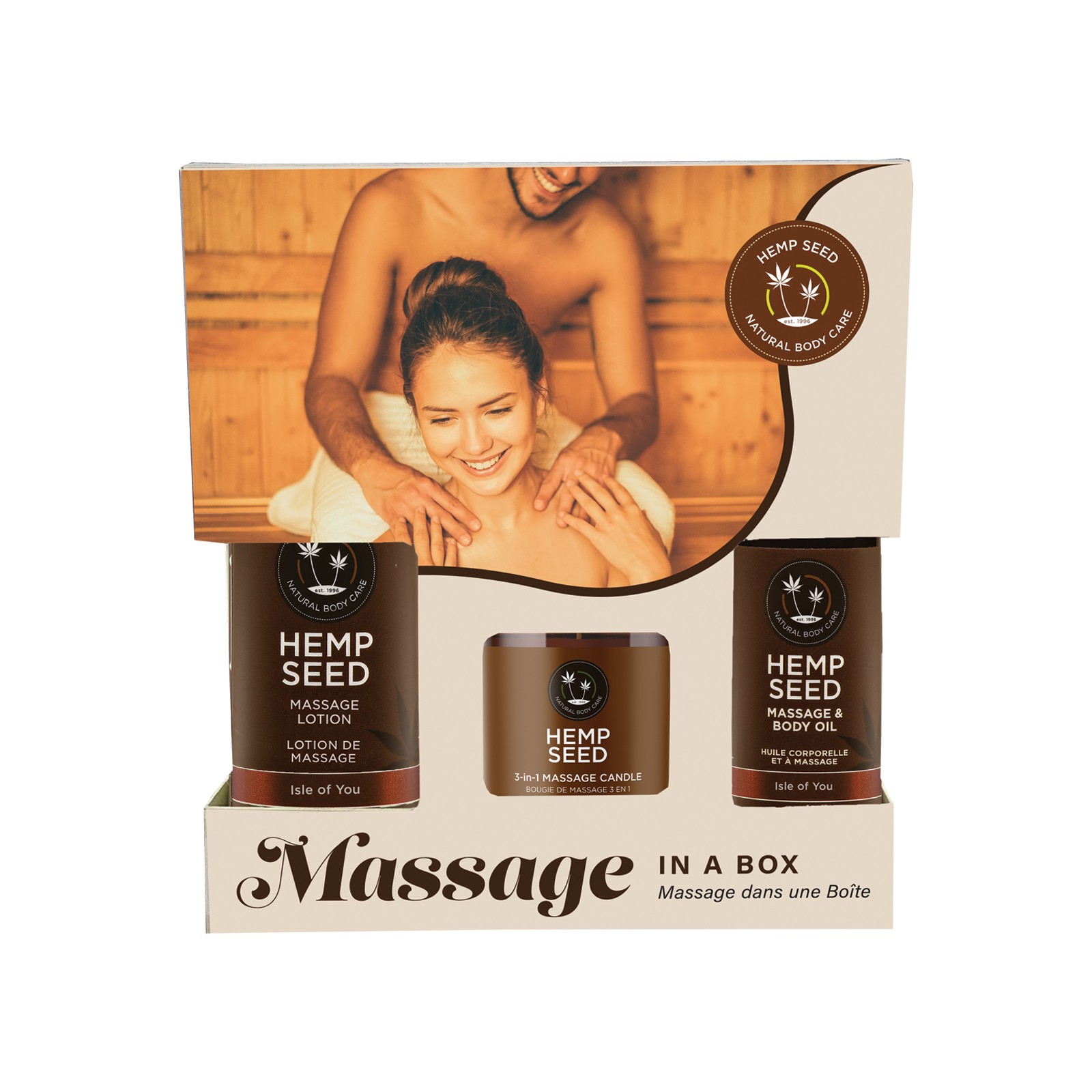 Earthly Body Hemp Seed Massage in a Box - Asst. Isle of You