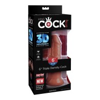 King Cock Plus 6" Triple Density Cock Brown