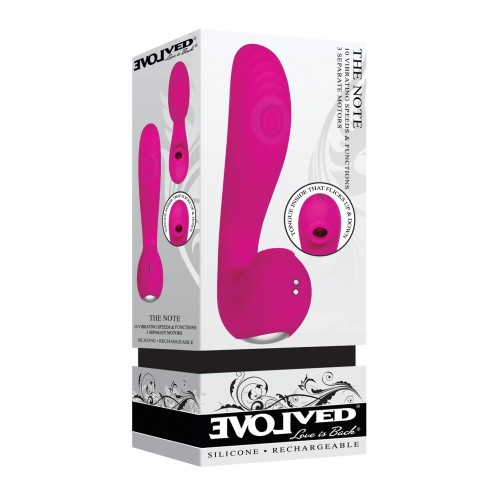 Vibrador Evolved The Note con Golpes y Lengüeteo