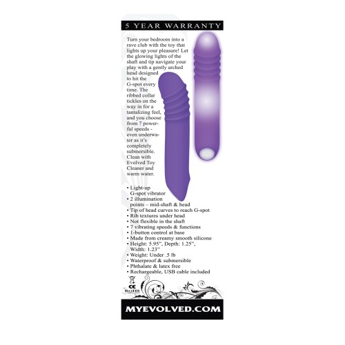 Evolved Light Up G-Rave Vibrator for Exciting Play