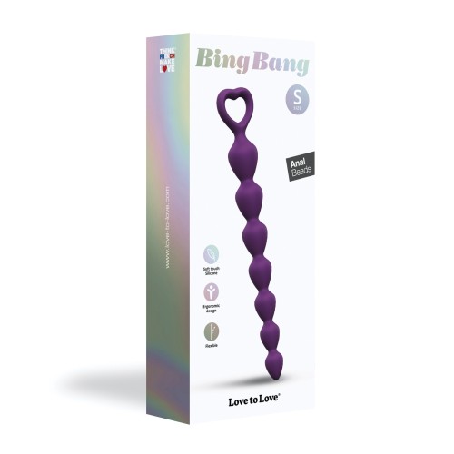 Love to Love Bing Bang Anal Beads Violet Small