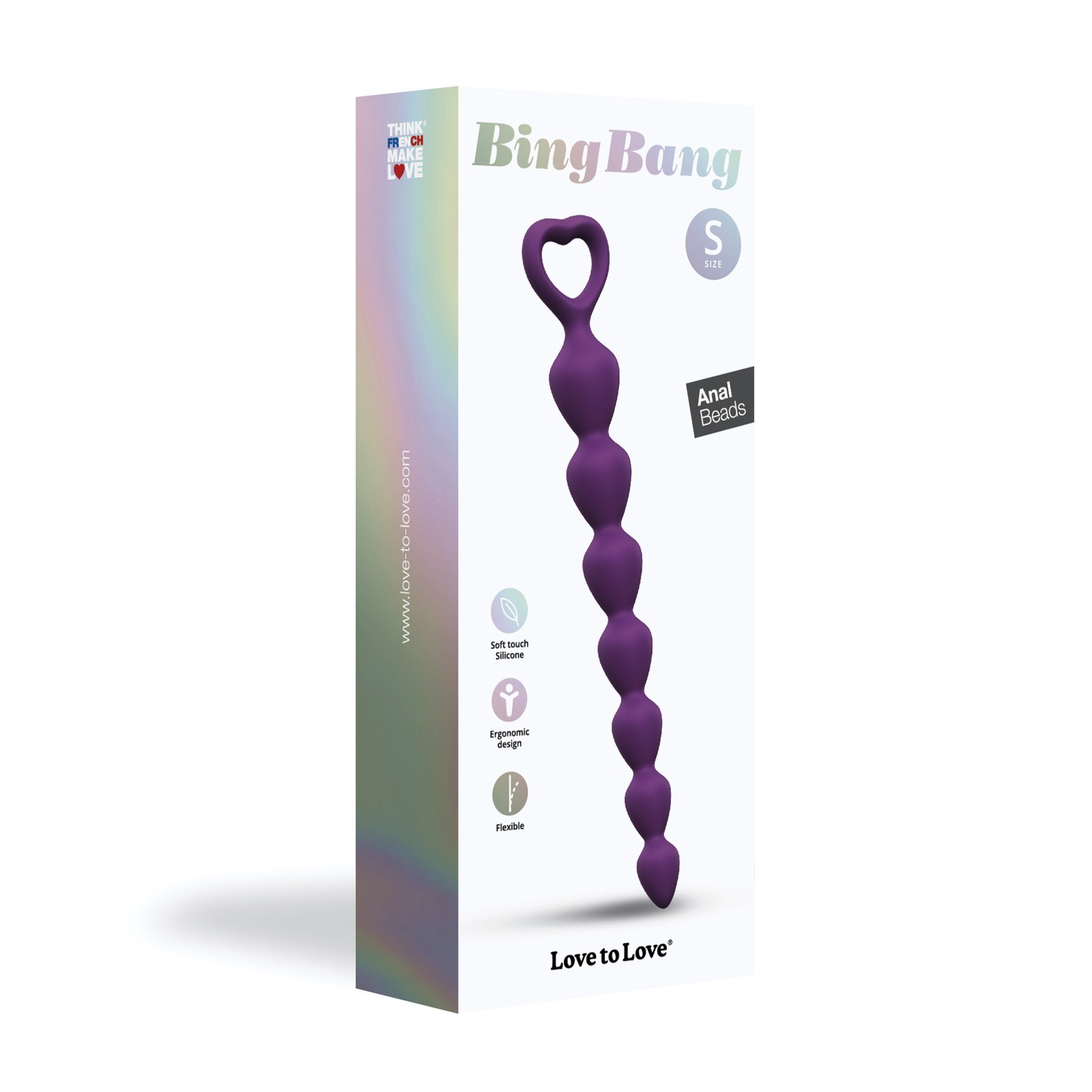 Love to Love Bing Bang Anal Beads Violet Small