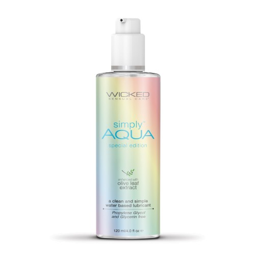 Lubricante a Base de Agua Wicked Simply Aqua - 4 oz