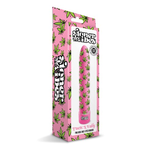 Stoner Vibes Pack A Fatty Multi Speed Vibrator Pink Kush