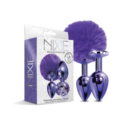 Conjunto de Tapones Anales Nixie de Metal - Explora el Placer