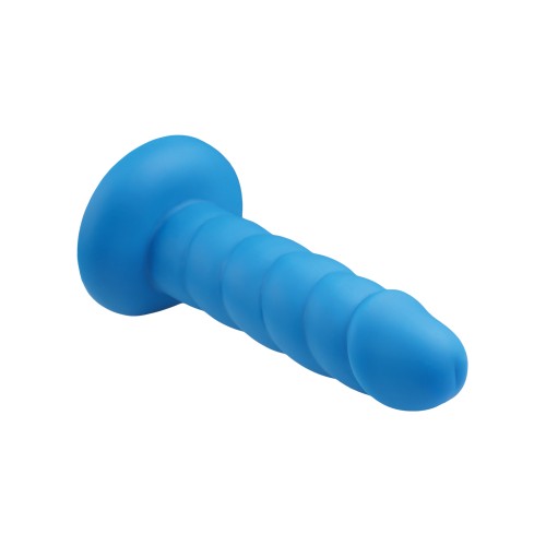 Rock Candy Suga Daddy 5.5" Silicone Dildo - Blue