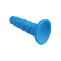 Rock Candy Suga Daddy 5.5" Silicone Dildo - Blue