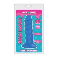 Rock Candy Suga Daddy 5.5" Silicone Dildo - Blue