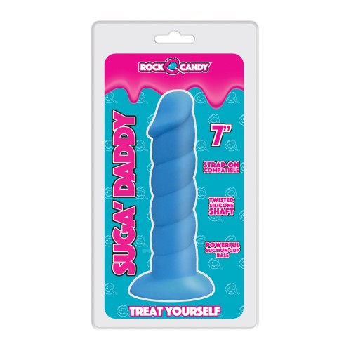 Dildo de Silicona Rock Candy Suga Daddy 7" Azul