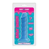 Dildo de Silicona Rock Candy Suga Daddy 7" Azul