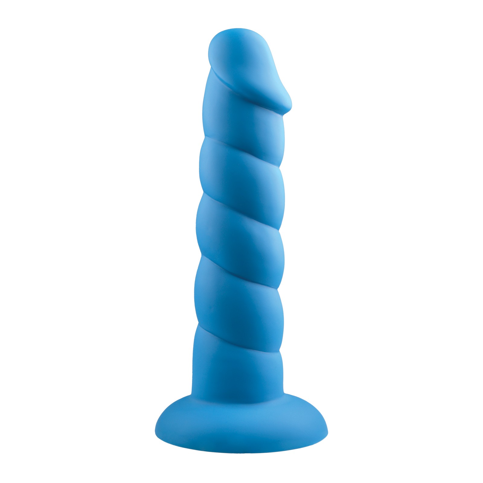 Dildo Rock Candy Suga Daddy 8" de Silicona - Azul